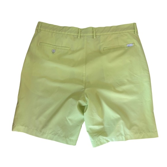 Greg Norman Performance Golf Shorts Men's Size 38 Bright Yellow Moisture Wicking - Picture 1 of 11